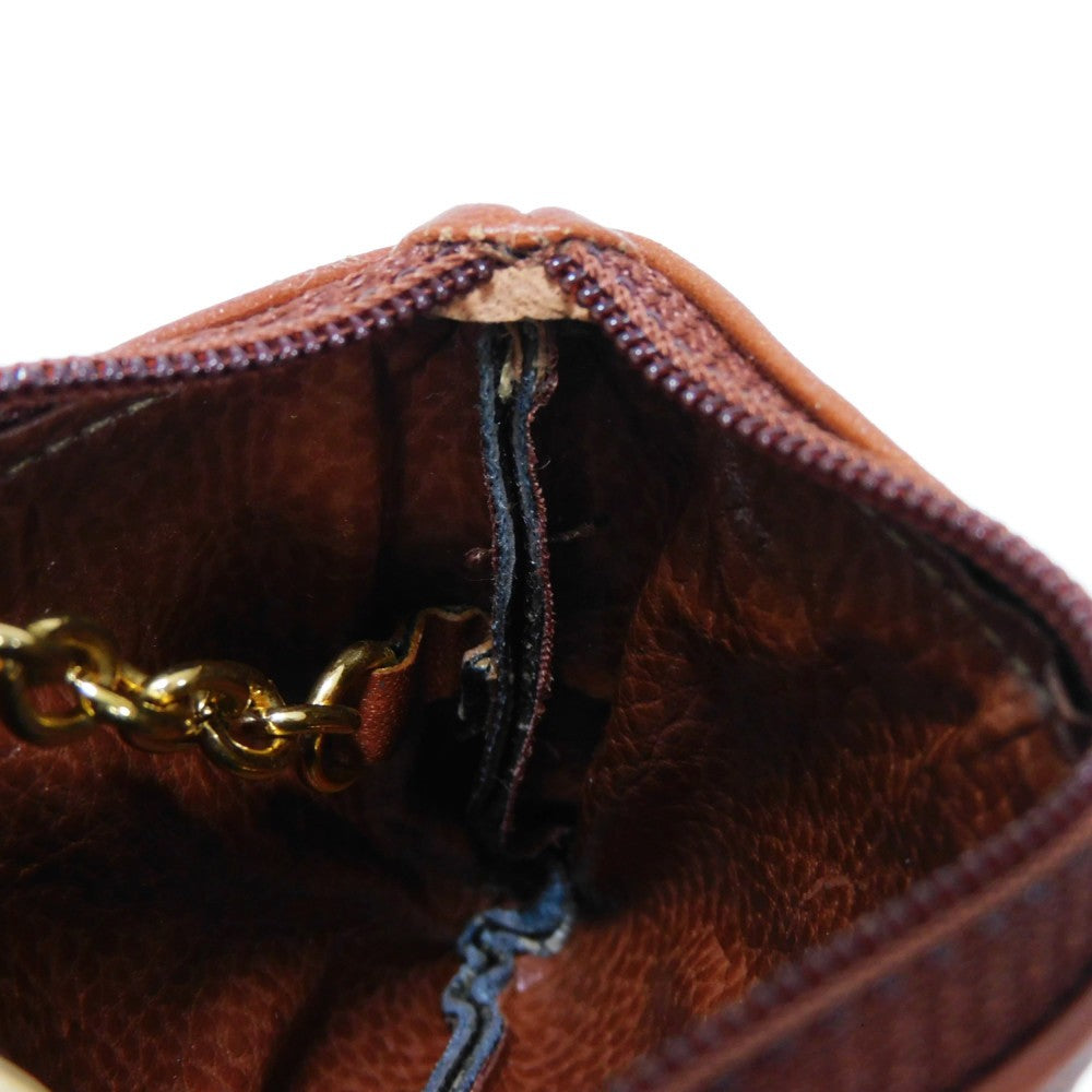 FENDI Coin case fabric Kaiqi FF logo Old Pecan Coin Purse
