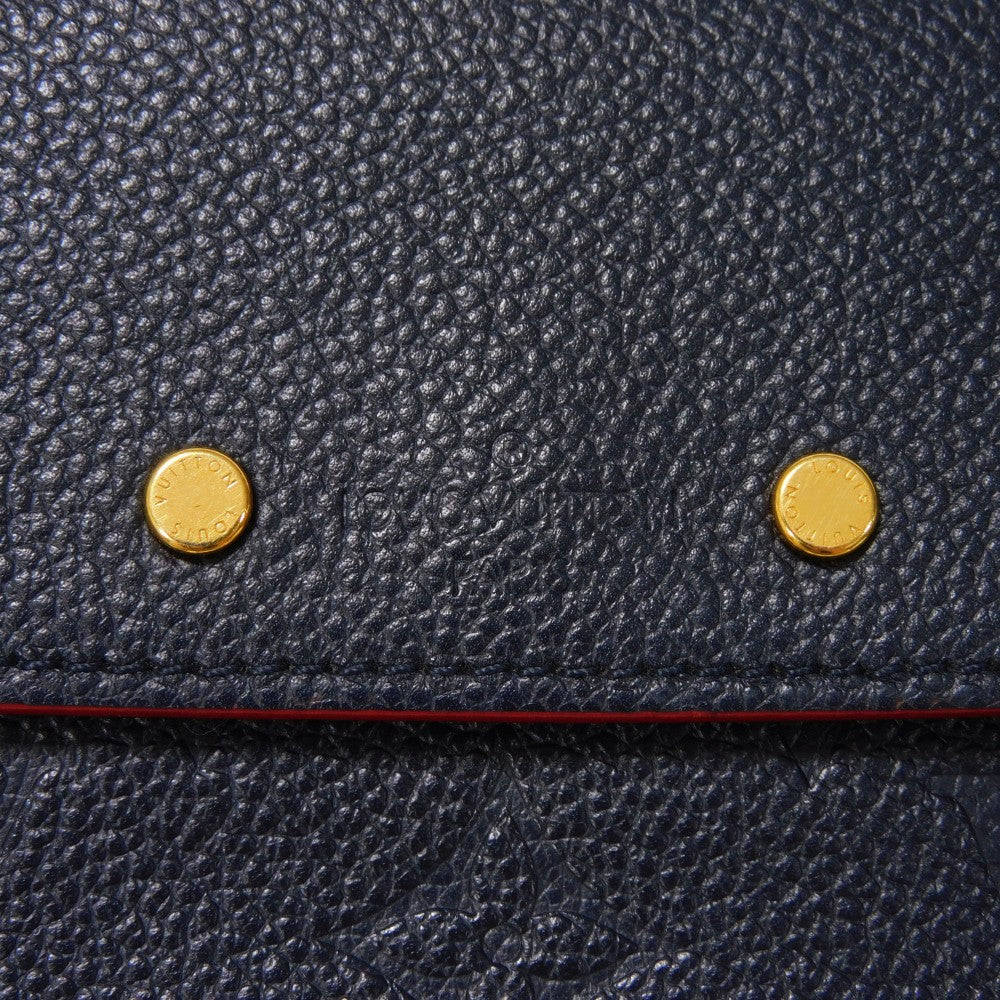 LOUIS VUITTON Long Wallet Purse M62127 Implant leather (monogram embossed) Marine Rouge Monogram Unplant Portefeuille Ponneuf