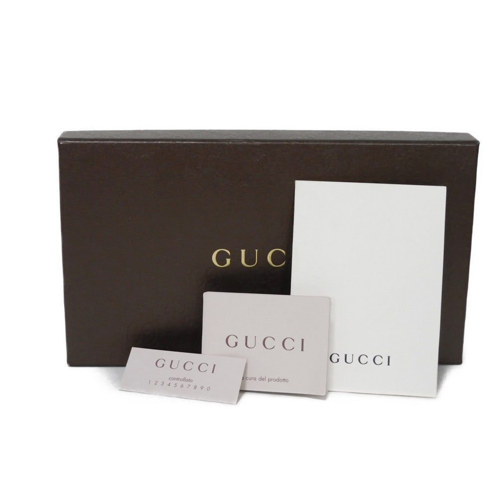 GUCCI Long Wallet Purse 388680 GG striped leather Champagne Gold Micro GG Shima Guccissima Ribbon Zip Around Wallet