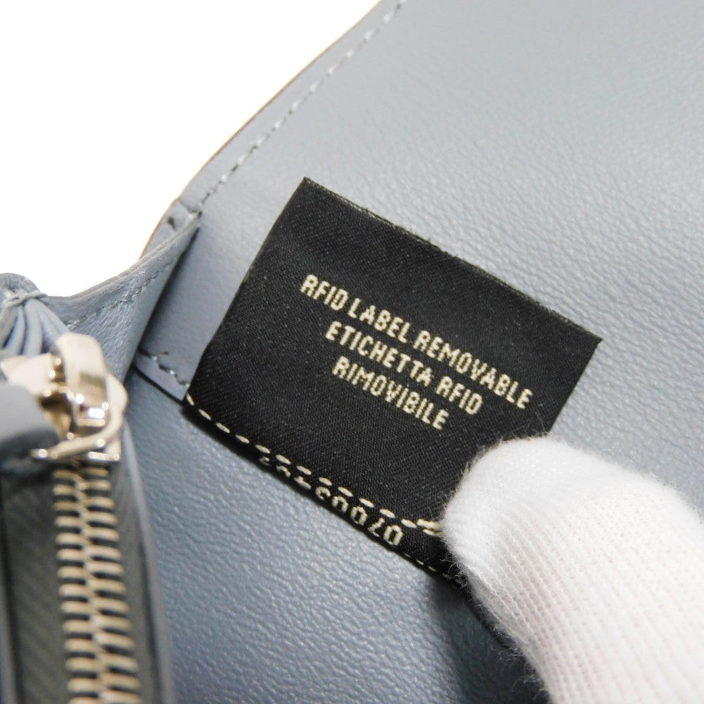 FENDI Long Wallet Purse 8M0437 A91B F09VN Calf leather (embossed) blue Celeria Peekaboo Continental Wallet