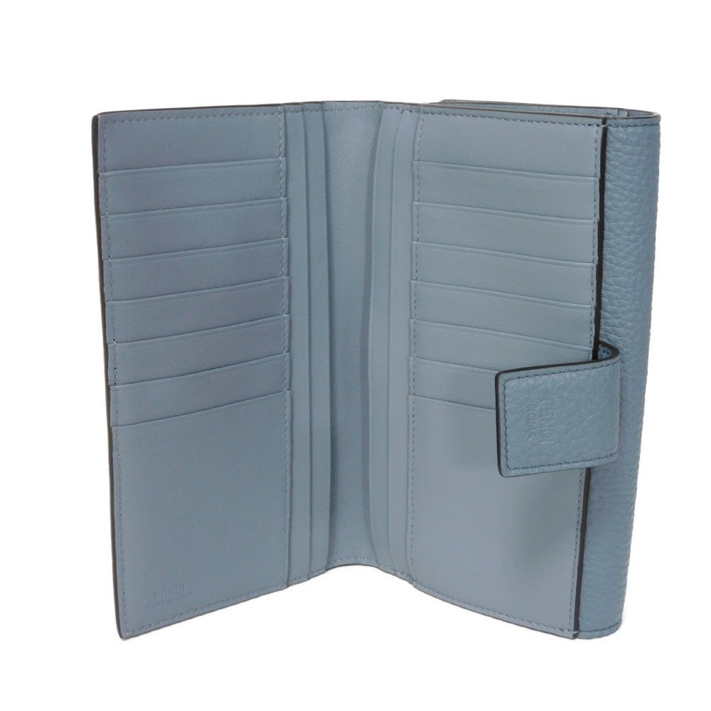 FENDI Long Wallet Purse 8M0437 A91B F09VN Calf leather (embossed) blue Celeria Peekaboo Continental Wallet