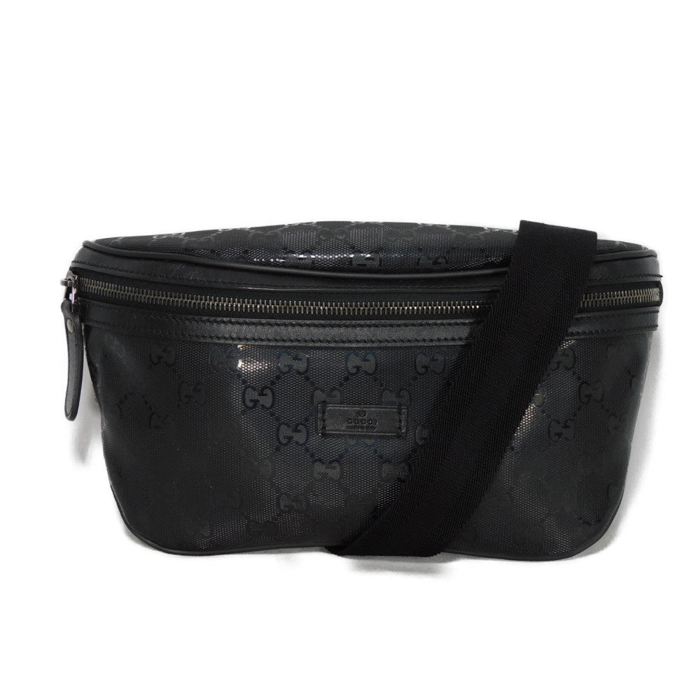 GUCCI Sling bag 233269 GG Imprime Canvas (PVC coating) black Logo embossing GG imprime belt bag