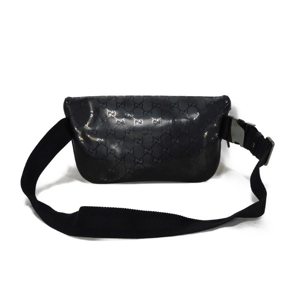 GUCCI Sling bag 233269 GG Imprime Canvas (PVC coating) black Logo embossing GG imprime belt bag