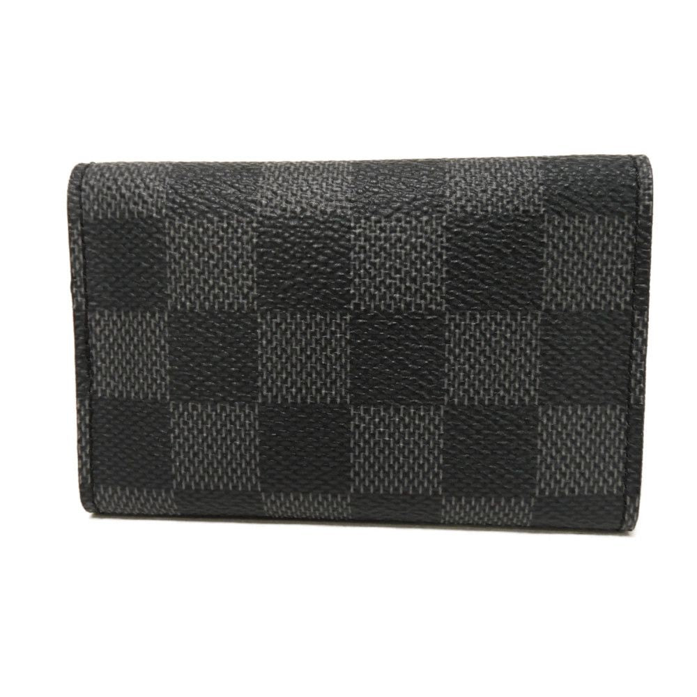 LOUIS VUITTON Key case Key holder N62662 leather Noir Damier Graphite Multicles 6