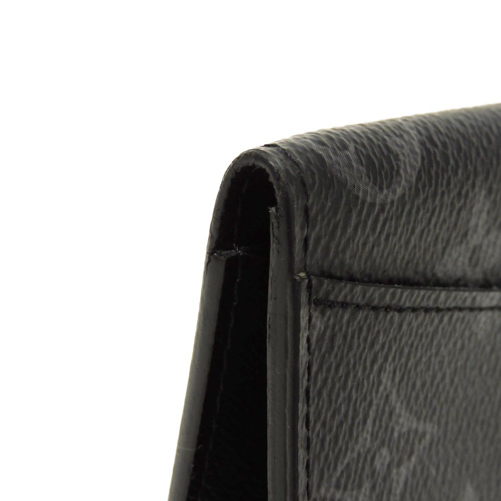 LOUIS VUITTON Card Case M61696 leather Noir Monogram Eclipse Organizer De Poch