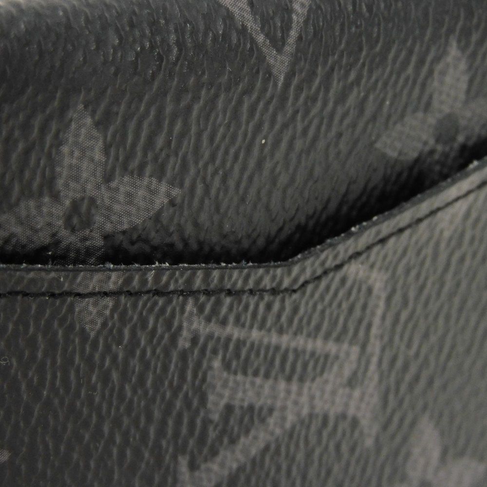 LOUIS VUITTON Card Case M61696 leather Noir Monogram Eclipse Organizer De Poch