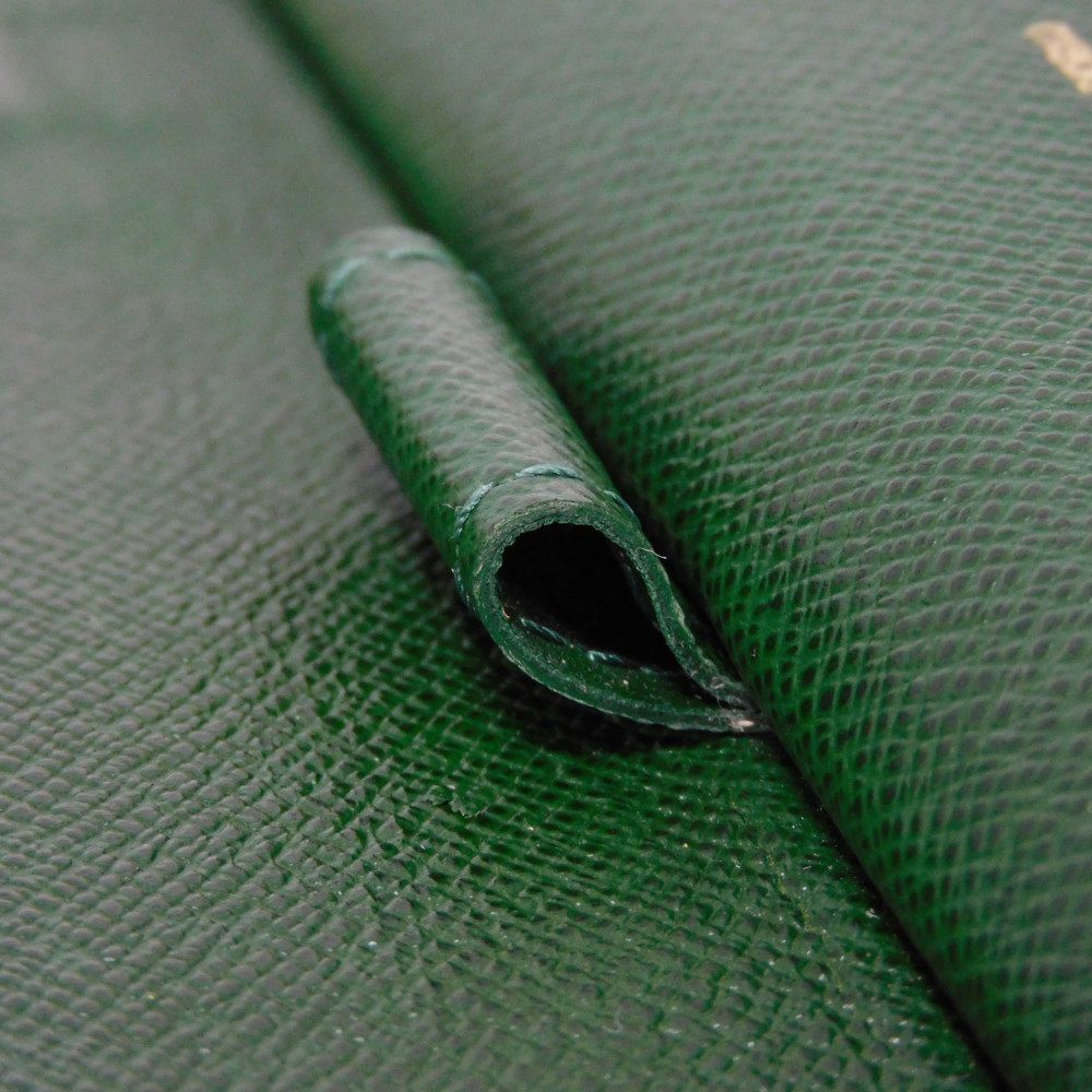 LOUIS VUITTON Long Wallet Purse M60035 Monogram canvas (bellboy print) x grain leather (embossed) Vert Monogram groom Zippy Organizer