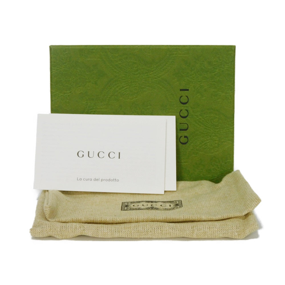 GUCCI Card Case 739525 CAO2G 5341 Textured leather lilac GG Marmont Double G Bicolor Card Holder
