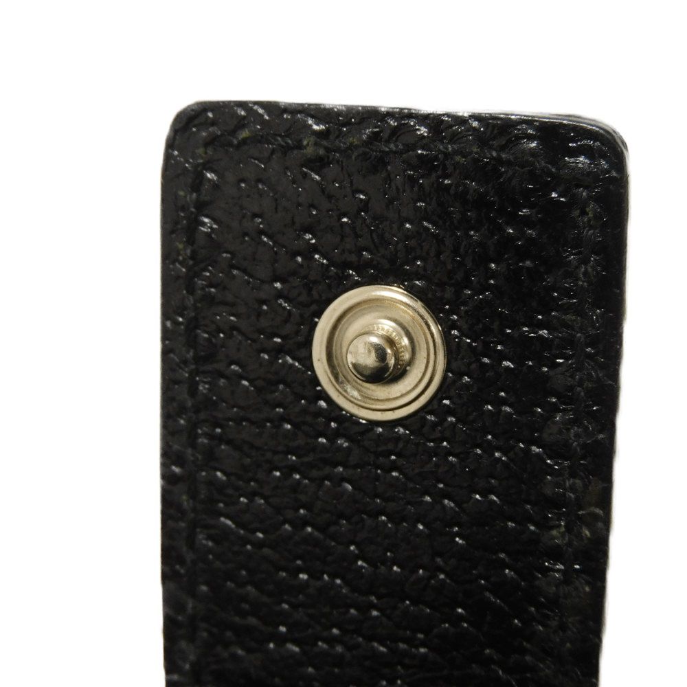 GUCCI Long Wallet Purse 137374 GG canvas x calf leather black GG canvas Bamboo Turnlock Continental Wallet