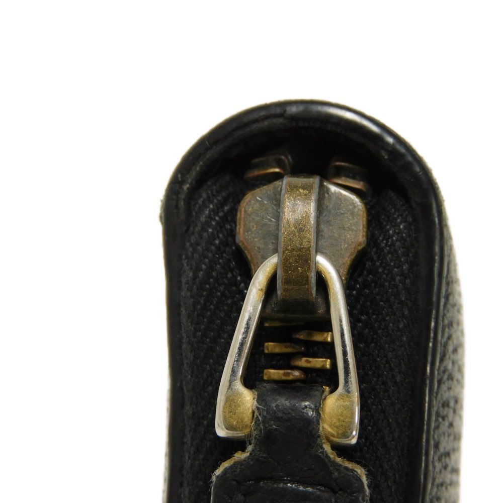 GUCCI Long Wallet Purse 435298 DJ21T 1060 Calf leather (embossed) black Logo embossing Agora Zip Around Wallet