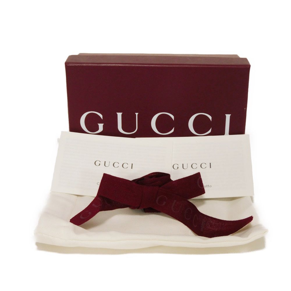 GUCCI Card Case 739525 CAO2G 1544 Calf leather (embossed) Taupe GG Marmont Double G Bicolor Card Holder