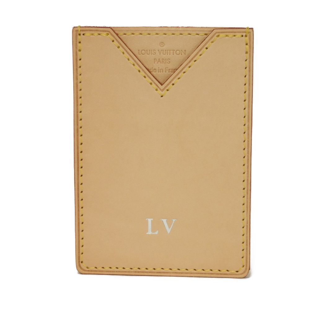 LOUIS VUITTON Card Case M62363 Natural cowhide leather natural Volez Voguez Voyagez porto cult trunk