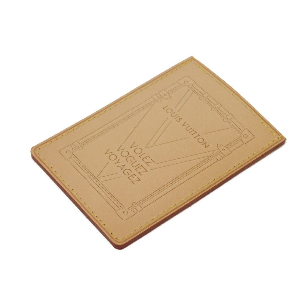 LOUIS VUITTON Card Case M62363 Natural cowhide leather natural Volez Voguez Voyagez porto cult trunk