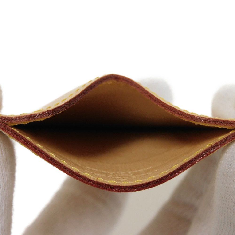 LOUIS VUITTON Card Case M62363 Natural cowhide leather natural Volez Voguez Voyagez porto cult trunk