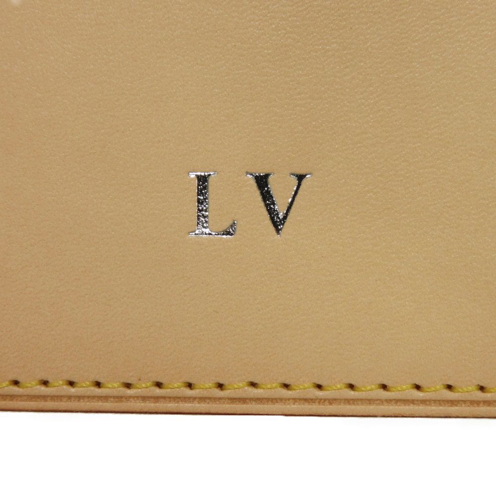 LOUIS VUITTON Card Case M62363 Natural cowhide leather natural Volez Voguez Voyagez porto cult trunk