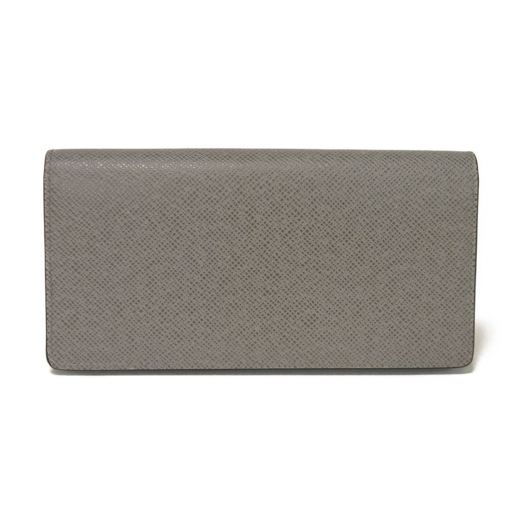 LOUIS VUITTON Long Wallet Purse M11580 Taiga Leather Gris Roche Taiga Portefeuille Blaza NM