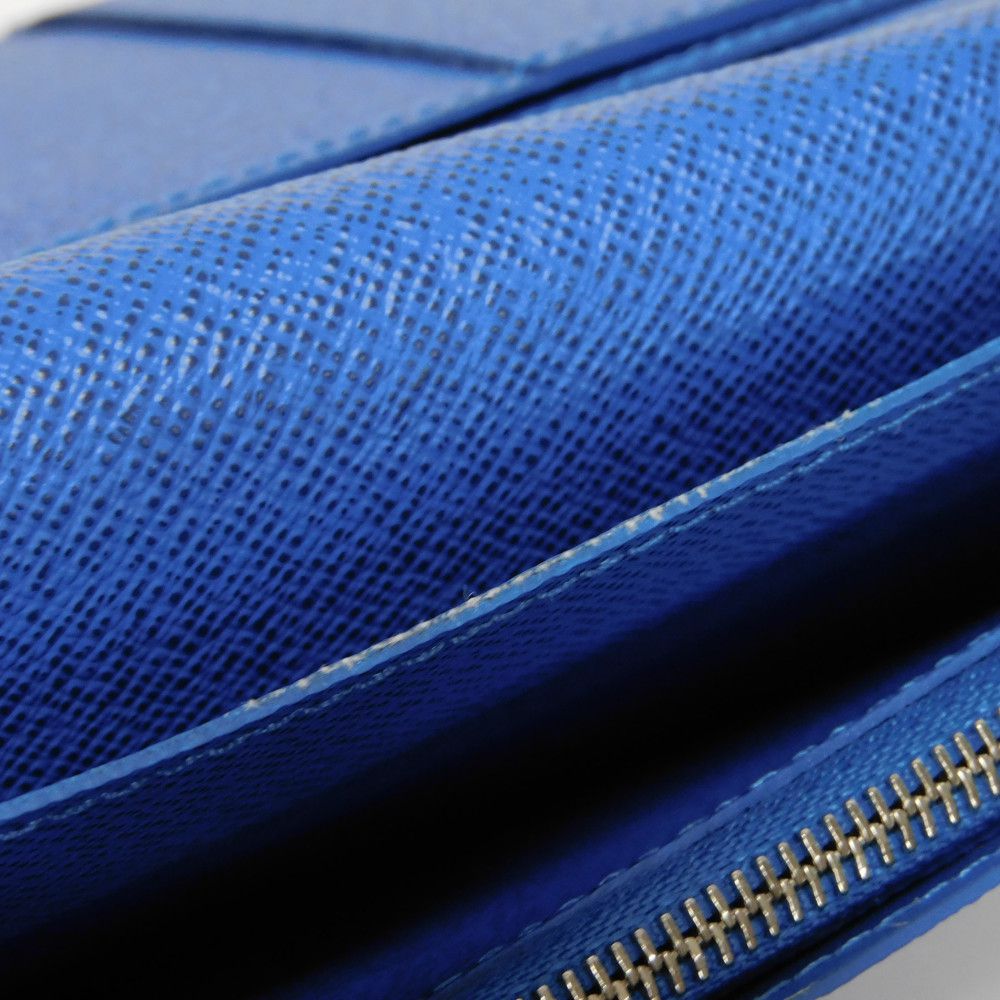 LOUIS VUITTON Long Wallet Purse M11580 Taiga Leather Gris Roche Taiga Portefeuille Blaza NM