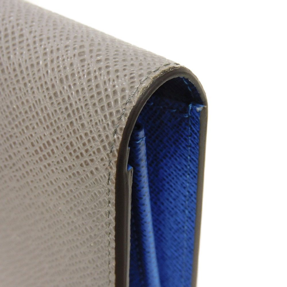 LOUIS VUITTON Long Wallet Purse M11580 Taiga Leather Gris Roche Taiga Portefeuille Blaza NM
