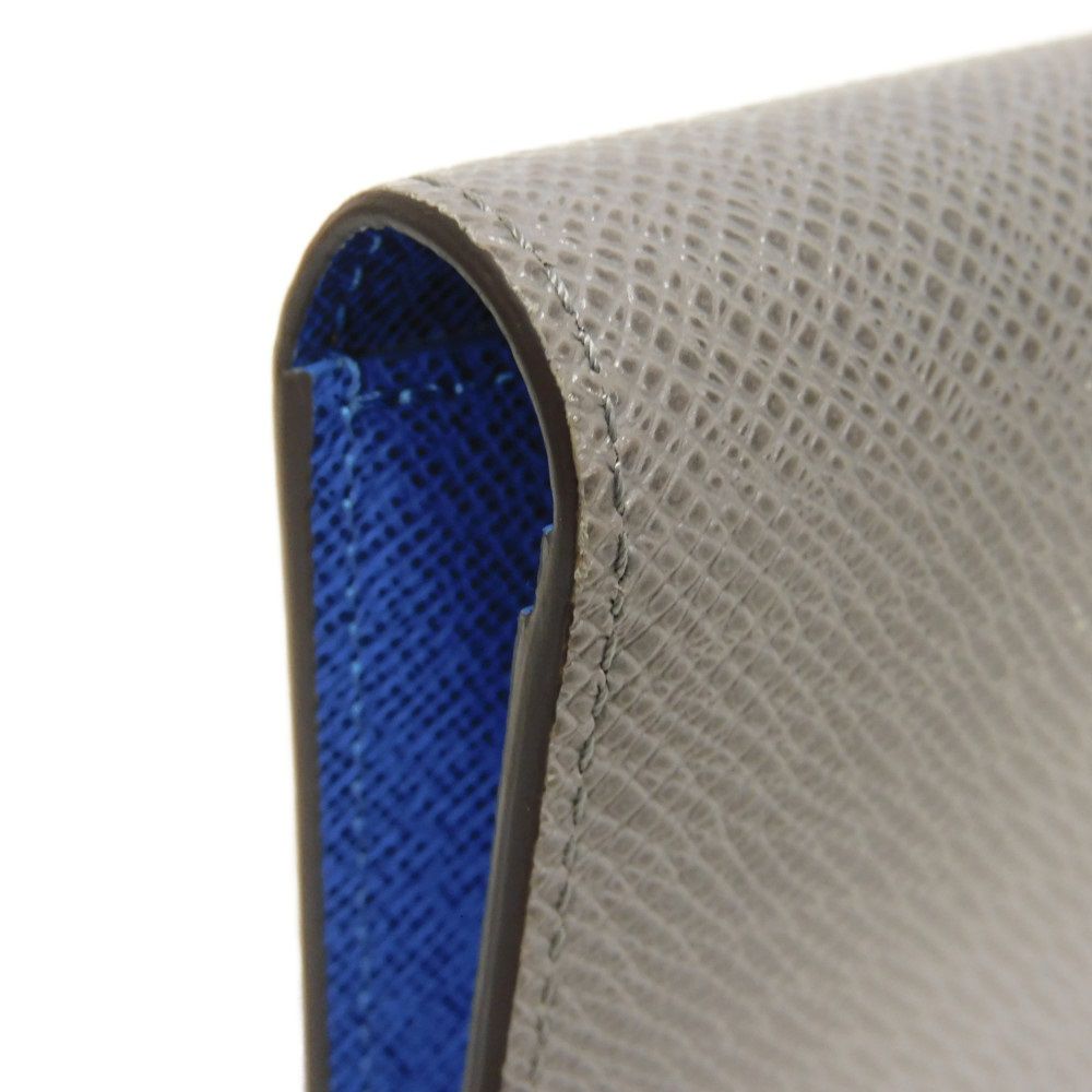 LOUIS VUITTON Long Wallet Purse M11580 Taiga Leather Gris Roche Taiga Portefeuille Blaza NM