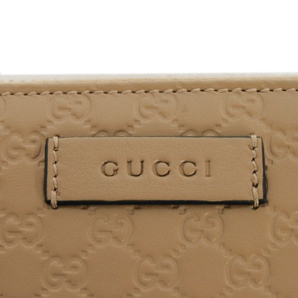 GUCCI Coin case 544249 BMJ1G 2754 Gucci Shima Leather (GG stamped) beige Micro GG Shima Guccissima coin purse