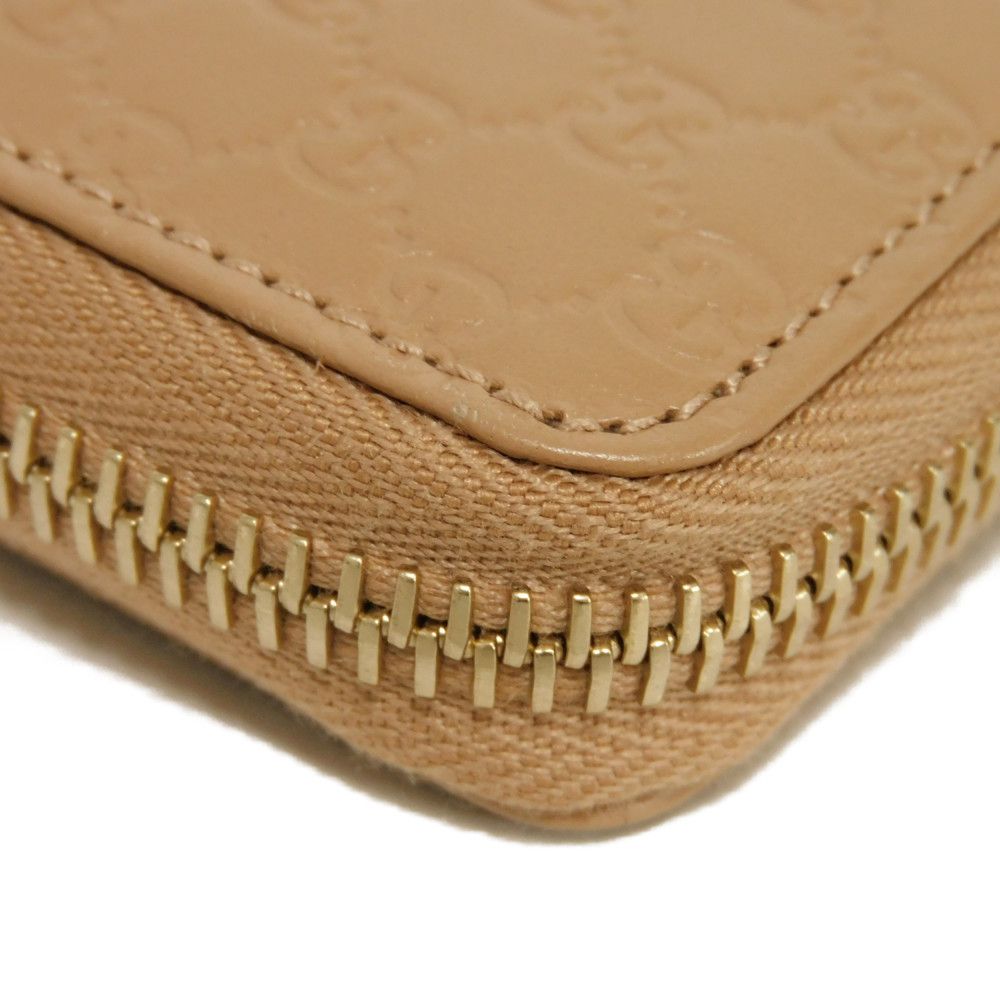 GUCCI Coin case 544249 BMJ1G 2754 Gucci Shima Leather (GG stamped) beige Micro GG Shima Guccissima coin purse