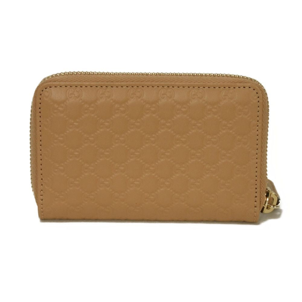 GUCCI Coin case 544249 BMJ1G 2754 Gucci Shima Leather (GG stamped) beige Micro GG Shima Guccissima coin purse