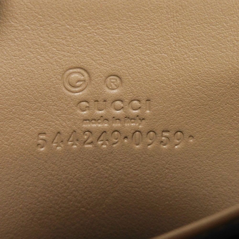 GUCCI Coin case 544249 BMJ1G 2754 Gucci Shima Leather (GG stamped) beige Micro GG Shima Guccissima coin purse