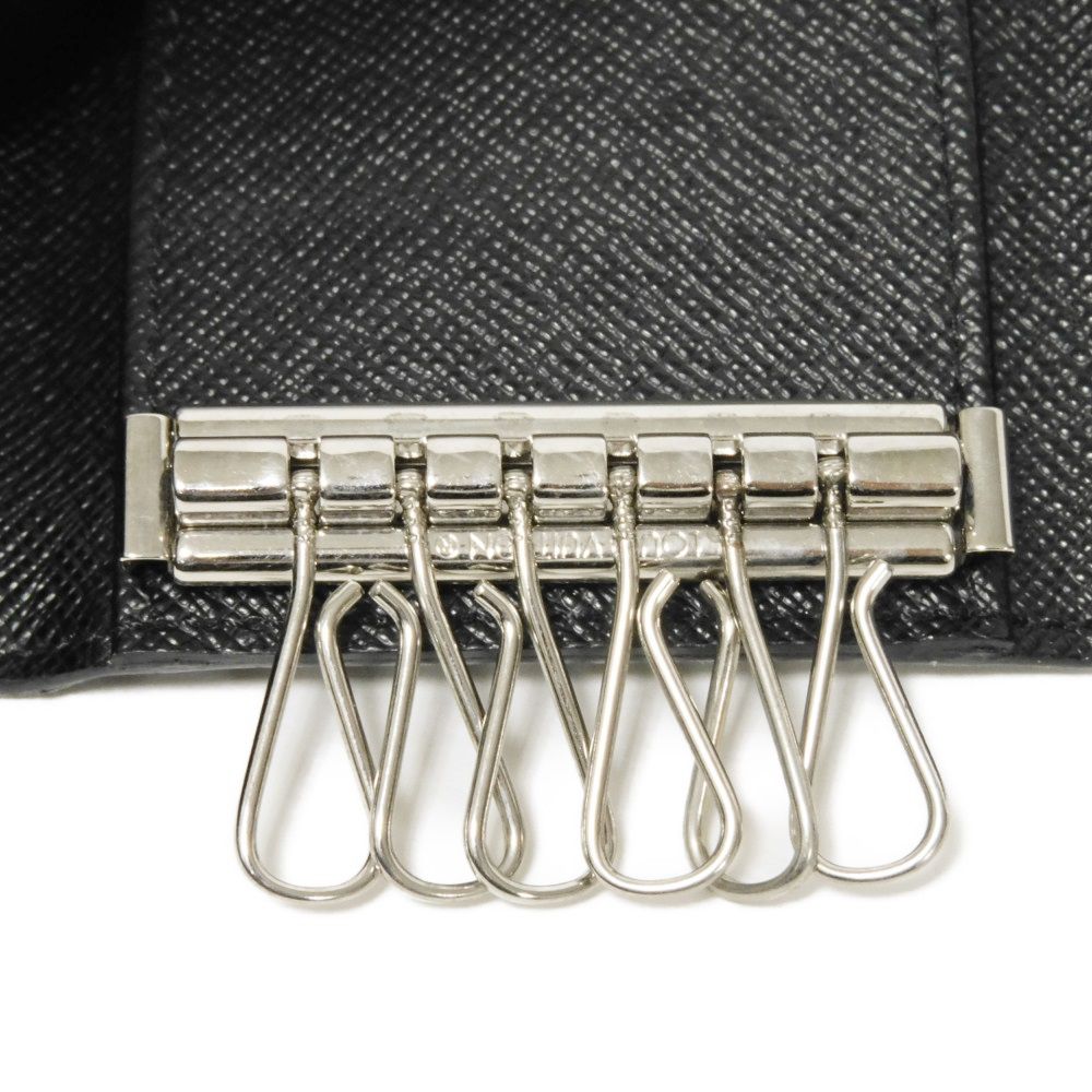 LOUIS VUITTON Key case Key holder N62662 Damier Graffit canvas x grain leather Noir Damier Graphite Multicles 6