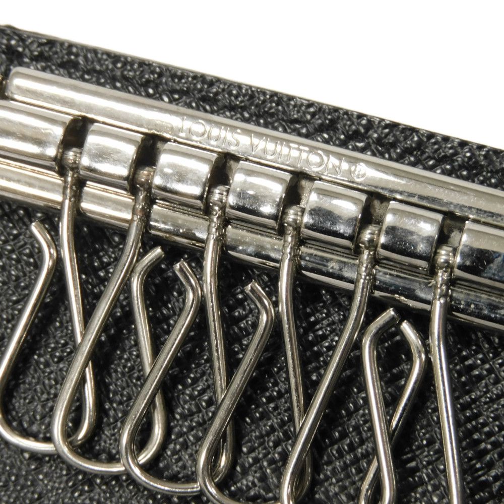 LOUIS VUITTON Key case Key holder N62662 Damier Graffit canvas x grain leather Noir Damier Graphite Multicles 6