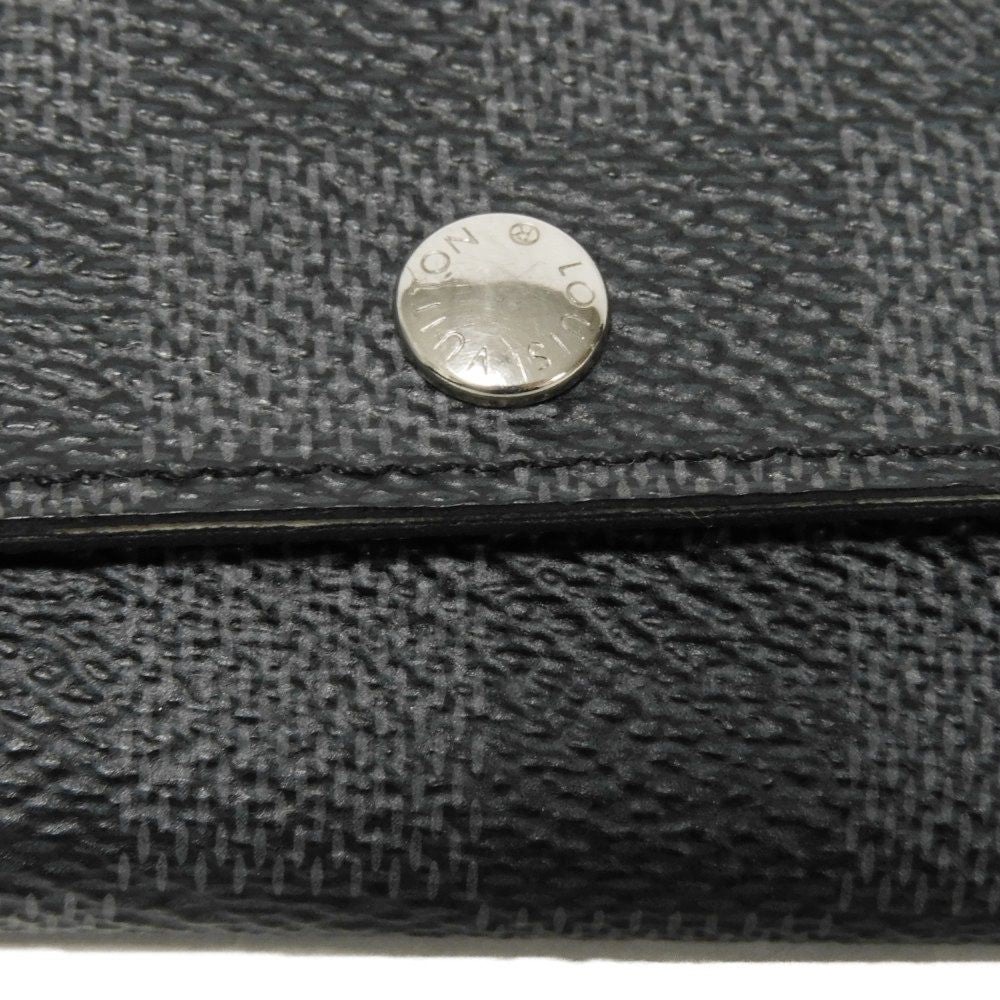 LOUIS VUITTON Key case Key holder N62662 Damier Graffit canvas x grain leather Noir Damier Graphite Multicles 6