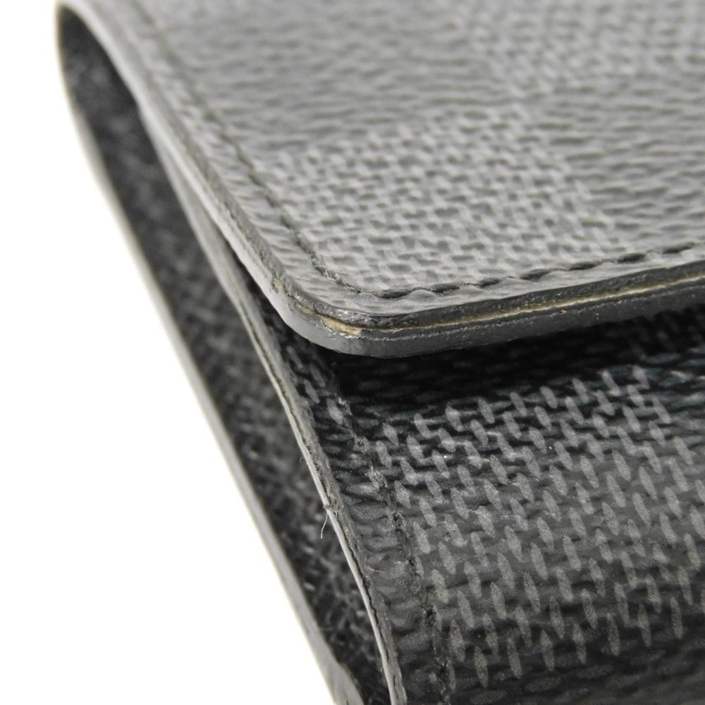 LOUIS VUITTON Key case Key holder N62662 Damier Graffit canvas x grain leather Noir Damier Graphite Multicles 6