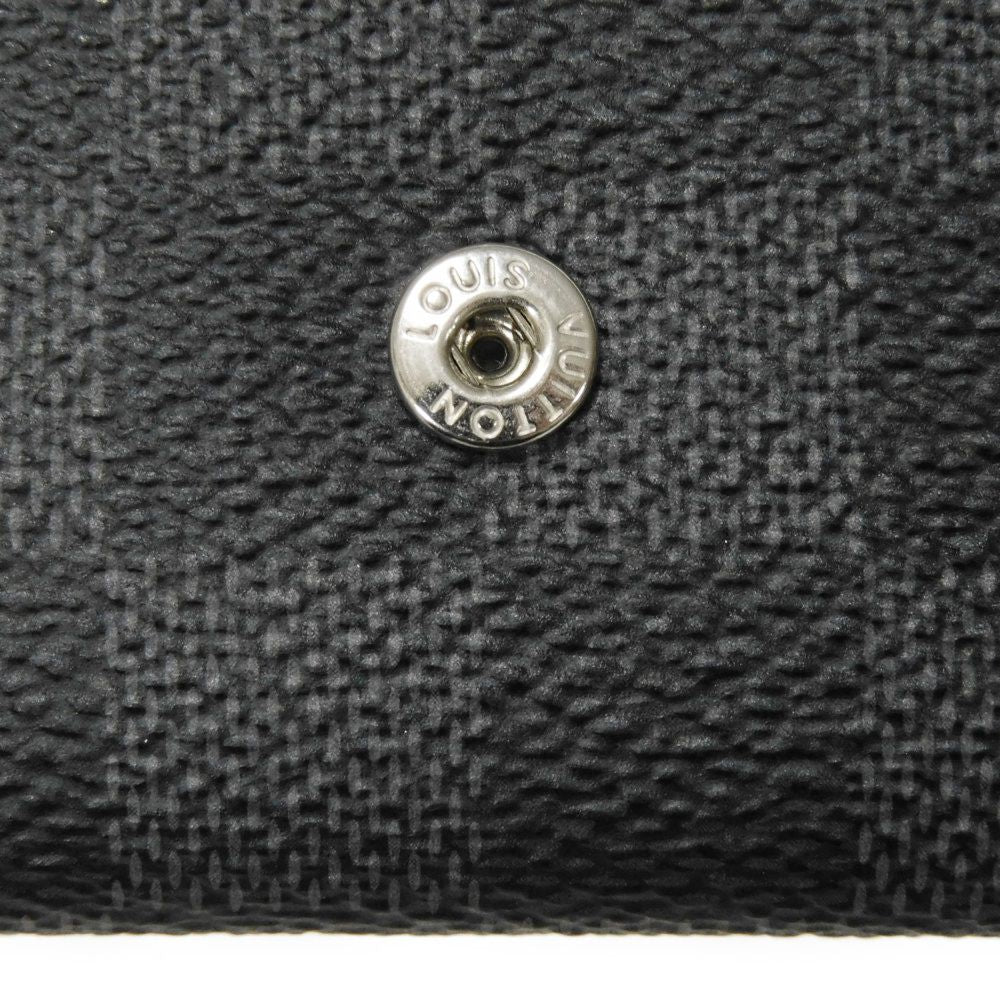 LOUIS VUITTON Key case Key holder N62662 Damier Graffit canvas x grain leather Noir Damier Graphite Multicles 6