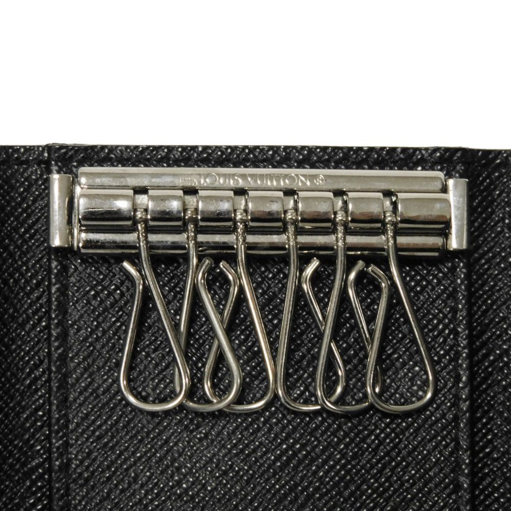 LOUIS VUITTON Key case Key holder N62662 Damier Graffit canvas x grain leather Noir Damier Graphite Multicles 6