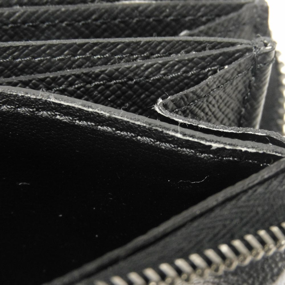 LOUIS VUITTON Coin case M81662 Monogram Eclipse canvas x grain leather Noir Monogram Eclipse Zippy Coin Purse Vertical