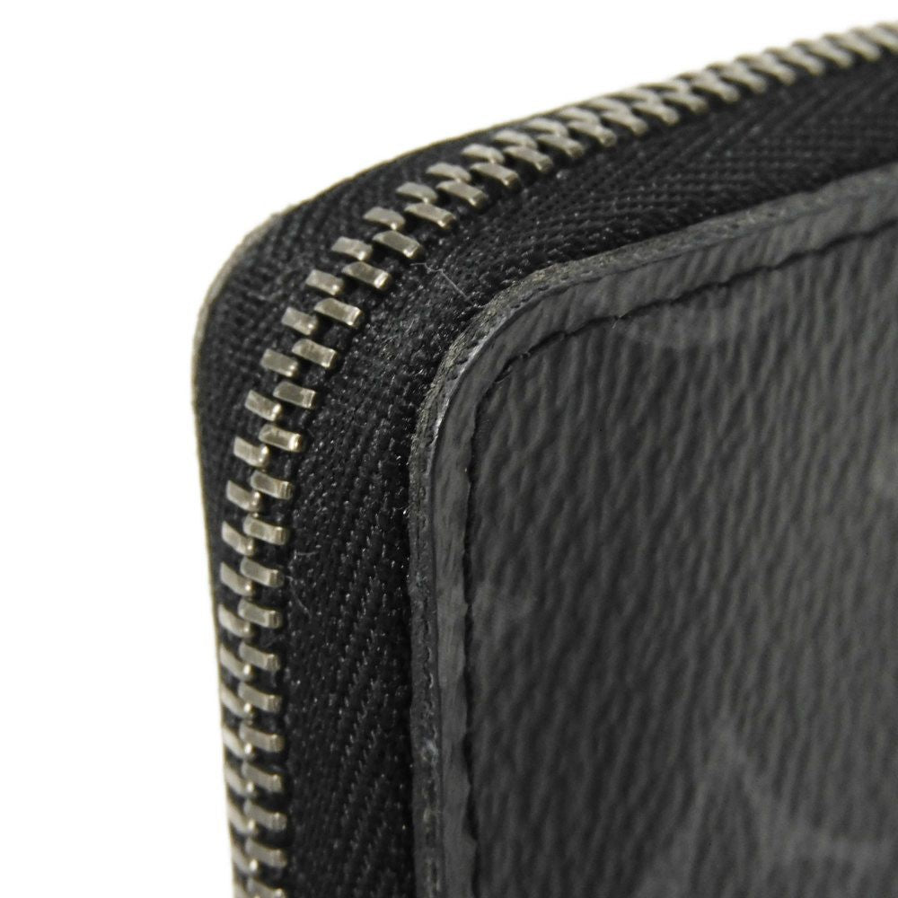 LOUIS VUITTON Coin case M81662 Monogram Eclipse canvas x grain leather Noir Monogram Eclipse Zippy Coin Purse Vertical