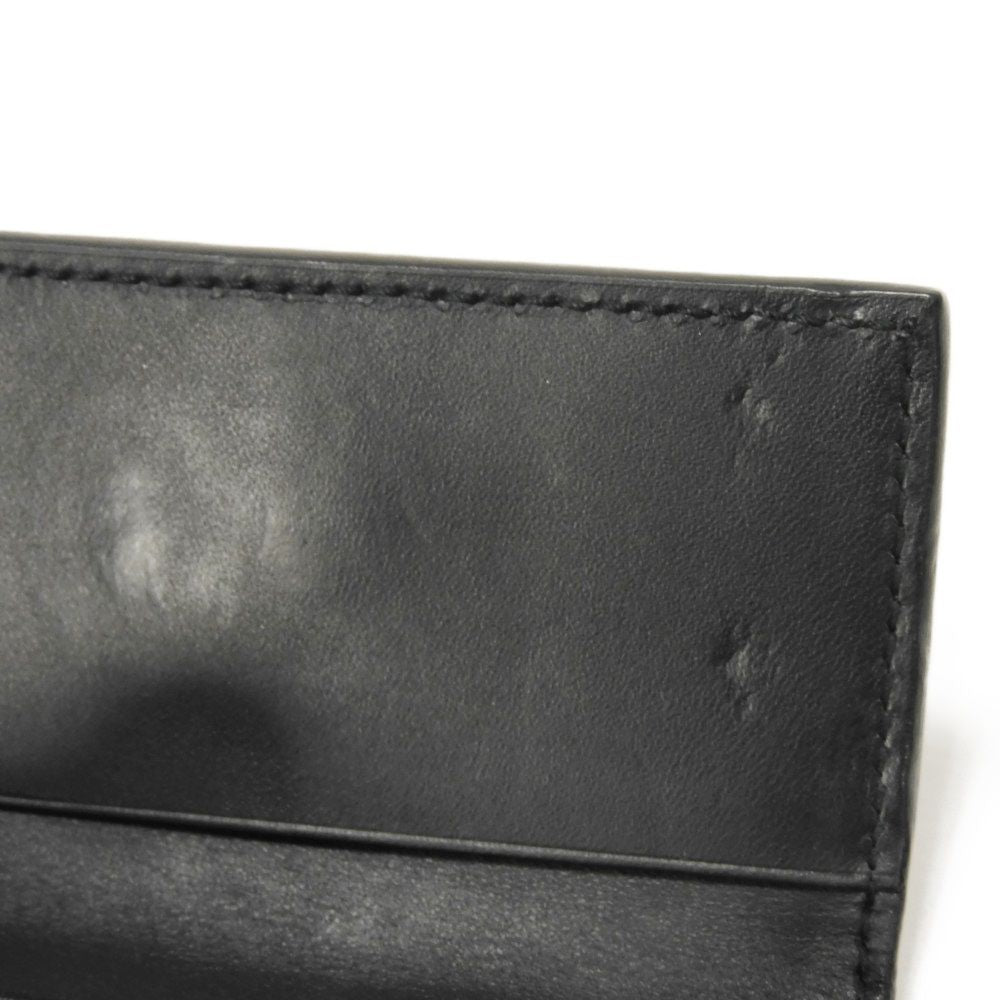 GUCCI Key case Key holder 138093 Calf leather black GG Shima Guccissima 6-ring keychain