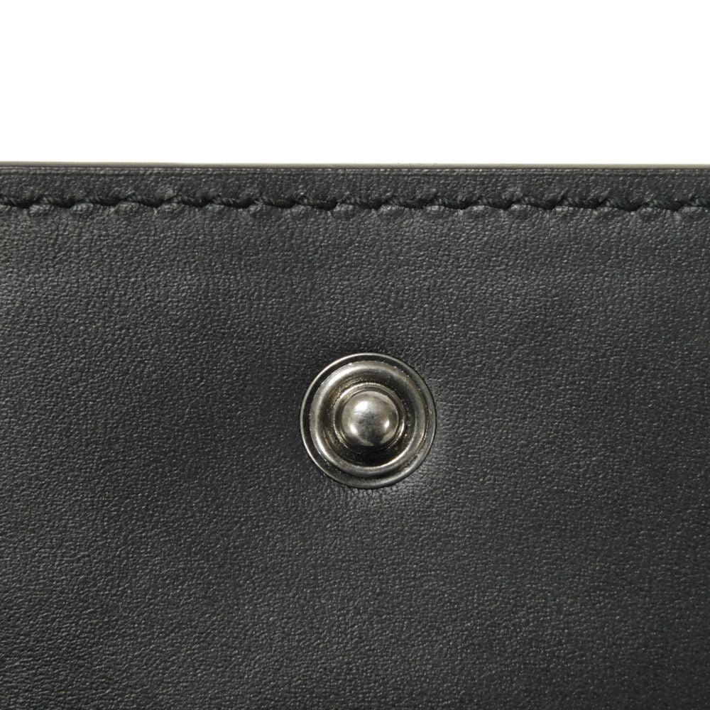 GUCCI Key case Key holder 138093 Calf leather black GG Shima Guccissima 6-ring keychain