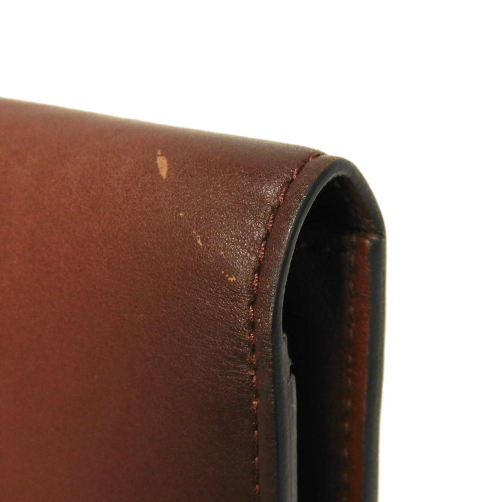 LOUIS VUITTON Long Wallet Purse M61195 Cuir Ombre Leather Akajou Cuir Ombre Portefeuille Braza
