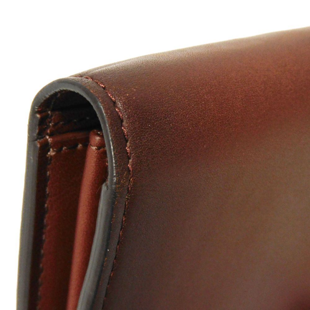 LOUIS VUITTON Long Wallet Purse M61195 Cuir Ombre Leather Akajou Cuir Ombre Portefeuille Braza