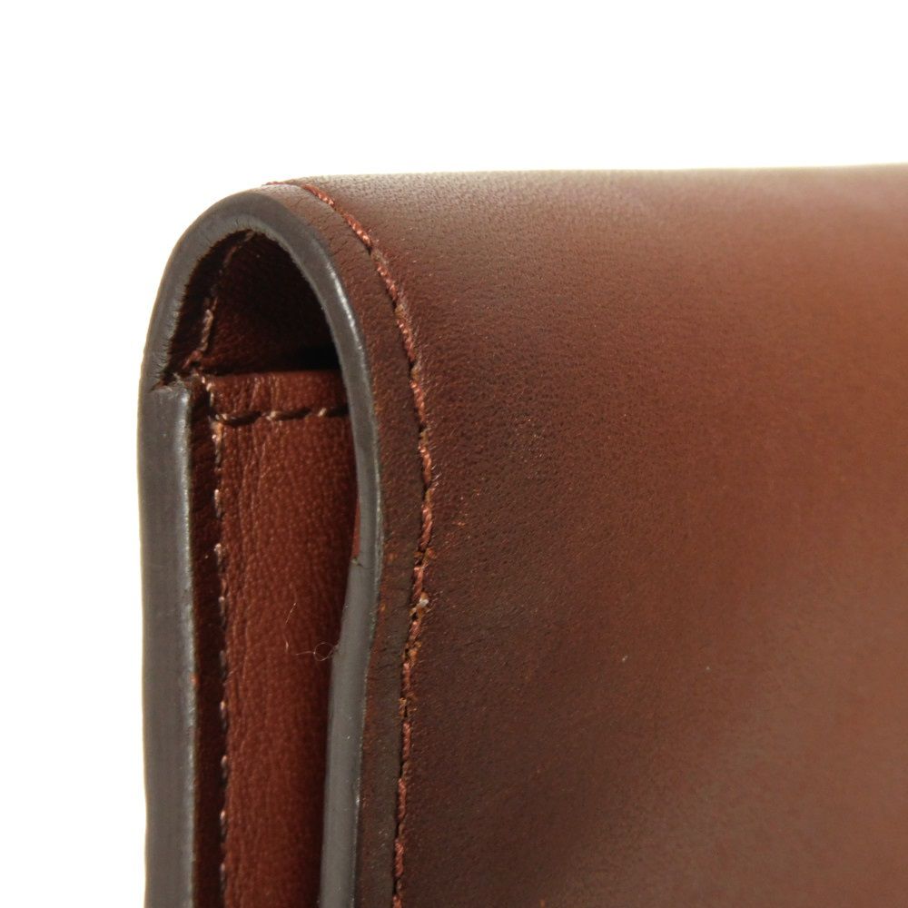 LOUIS VUITTON Long Wallet Purse M61195 Cuir Ombre Leather Akajou Cuir Ombre Portefeuille Braza