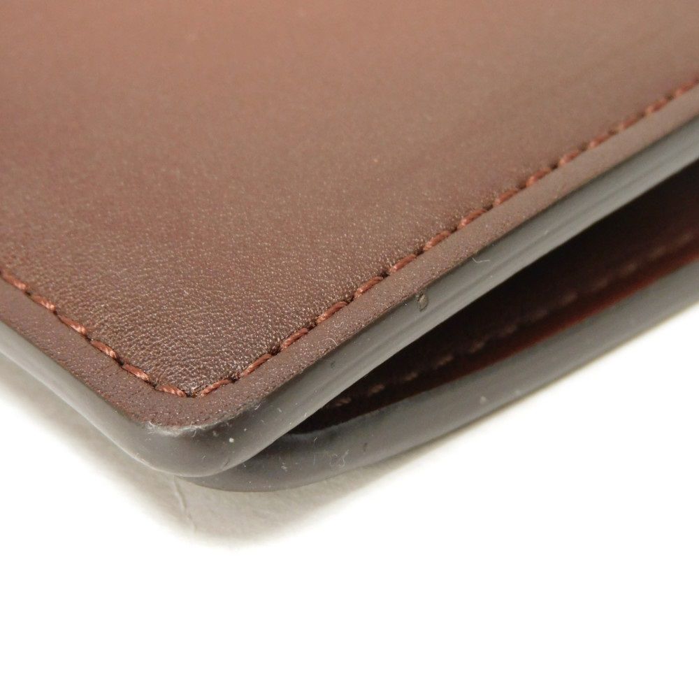 LOUIS VUITTON Long Wallet Purse M61195 Cuir Ombre Leather Akajou Cuir Ombre Portefeuille Braza