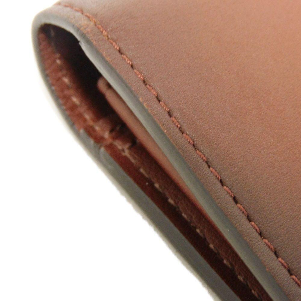 LOUIS VUITTON Long Wallet Purse M61195 Cuir Ombre Leather Akajou Cuir Ombre Portefeuille Braza