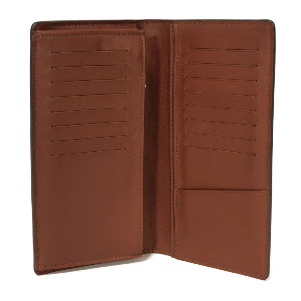 LOUIS VUITTON Long Wallet Purse M61195 Cuir Ombre Leather Akajou Cuir Ombre Portefeuille Braza
