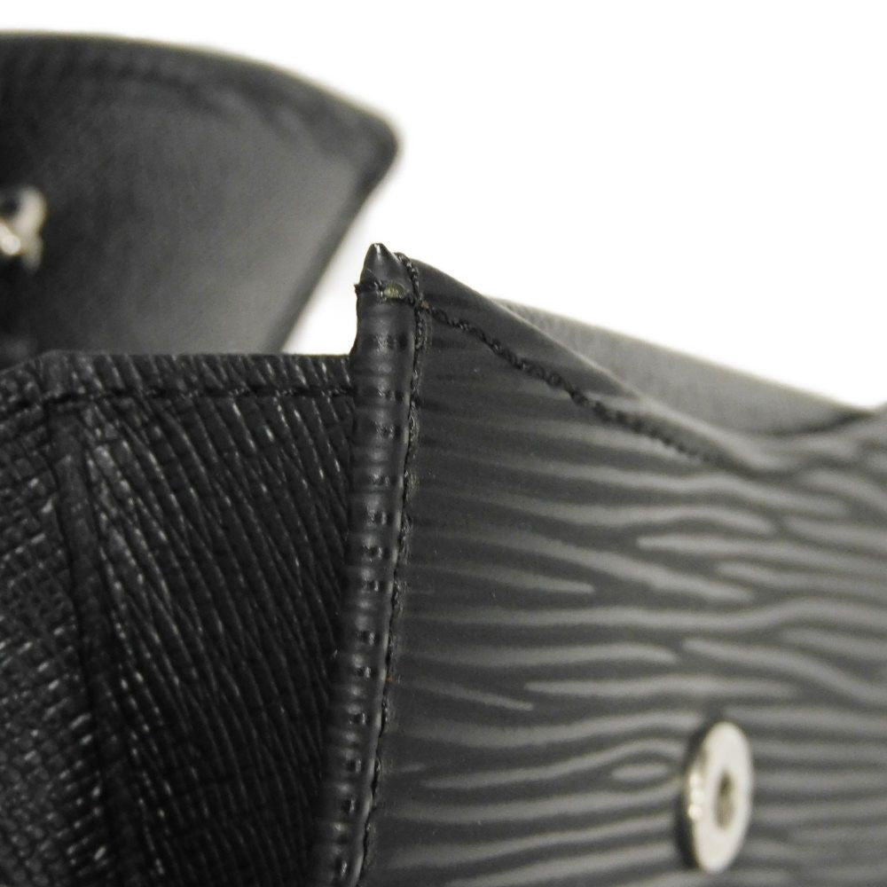 LOUIS VUITTON Coin case M63412 Epi Leather x grain leather Noir Epi Porto Monet Simple