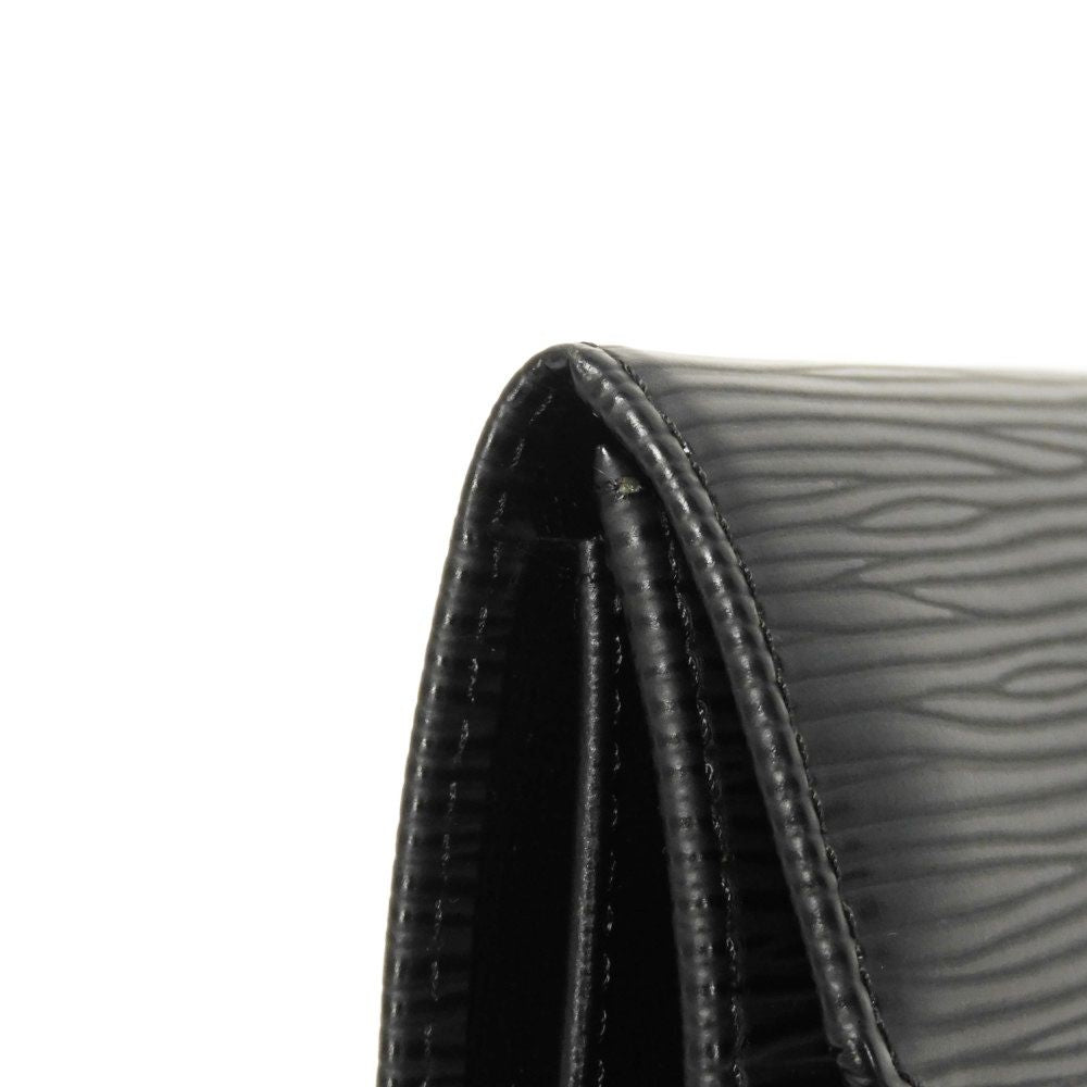LOUIS VUITTON Coin case M63412 Epi Leather x grain leather Noir Epi Porto Monet Simple