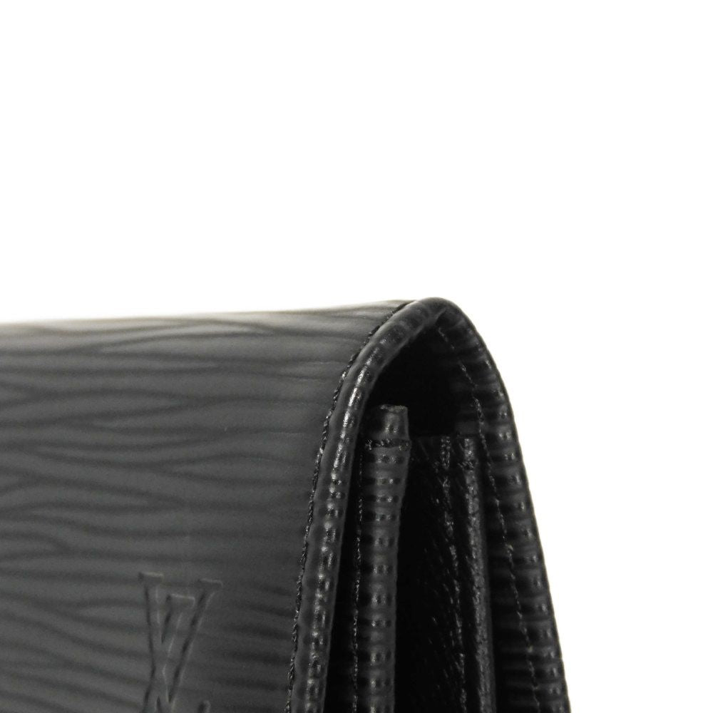 LOUIS VUITTON Coin case M63412 Epi Leather x grain leather Noir Epi Porto Monet Simple