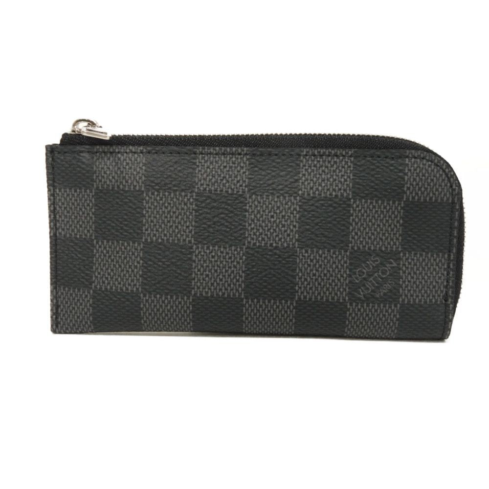 LOUIS VUITTON Coin case N61235 Damier Graphite Canvas Noir Damier Graphite Pochette cree