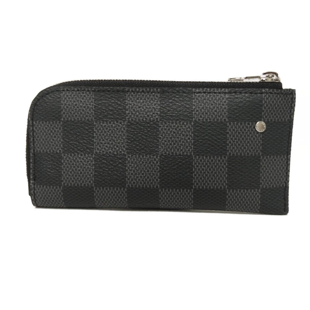 LOUIS VUITTON Coin case N61235 Damier Graphite Canvas Noir Damier Graphite Pochette cree