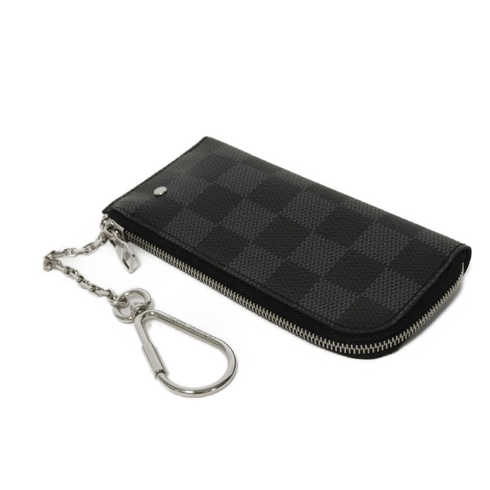 LOUIS VUITTON Coin case N61235 Damier Graphite Canvas Noir Damier Graphite Pochette cree
