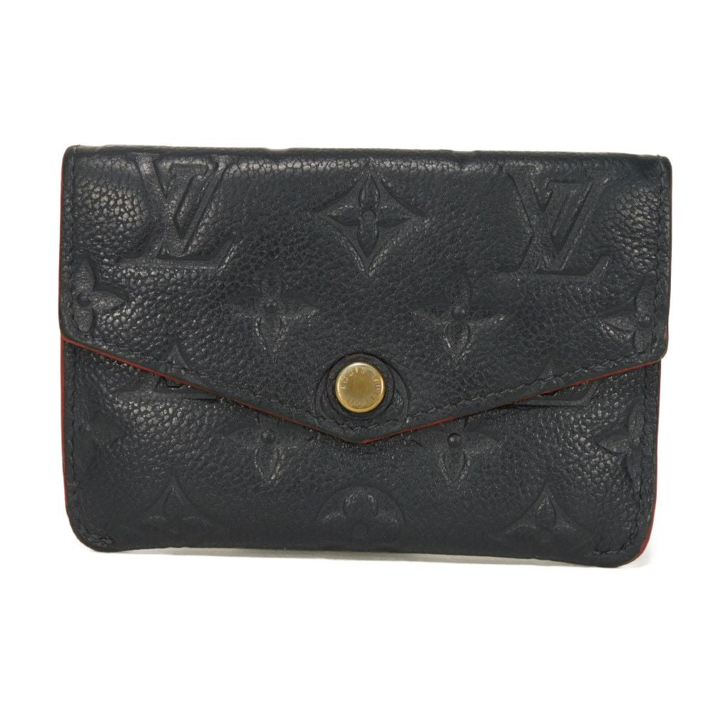 LOUIS VUITTON Coin case M62017 Implant leather (monogram embossed) Marine Rouge Monogram Unplant Pochette cree